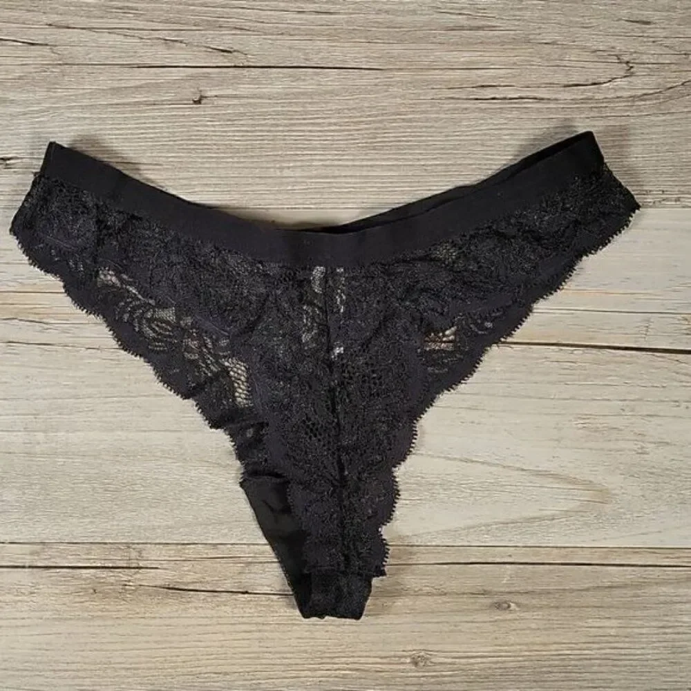 Hers by Herman Lace Push-up Bra & Thong Set Sz 32B